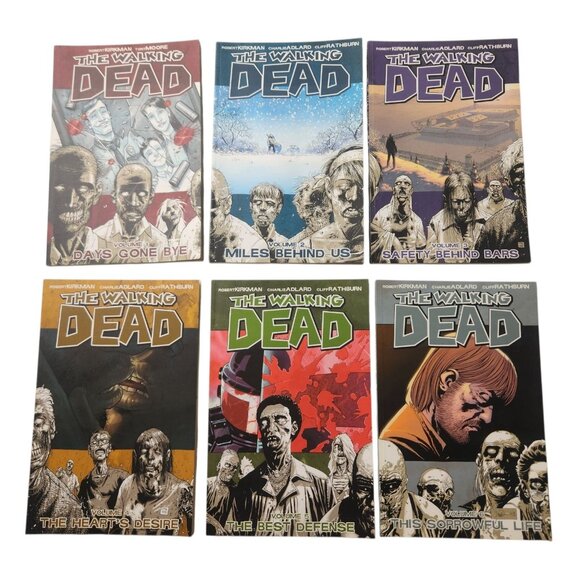 The Walking Dead Volumes 1 - 6 Image Comic Book Robert Kirkman Skybound - Picture 1 of 9